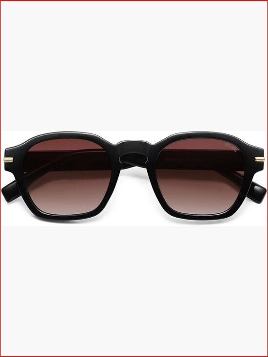 Square Polarized Sunglasses Retro Vintage Square Frame UV400 main image 6